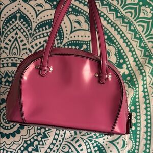Pink Leather BCBG Paris Shoulder Bag